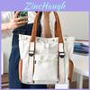 2023 New Student Large Capacity Color Block Tote Bag Casual Shoulder Bag For Daily Use