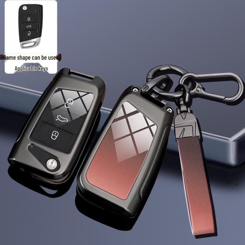 Compatible Key Case for Volkswagen Cars: 24 Sagitar, Bora, Golf 7, Tiguan L, Tayron, Yi, Magotan, and 23 Model CC.