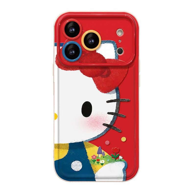 Cute cat bracelet applies to Apple 17promax mobile phone case Huawei mate60 new women's 15 silicone Xiaomi