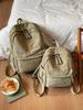 Schultasche Corduroy Kleiner Rucksack Damen 1011 Neuer Mittelschüler Student College Rucksack Lässig Mori Pendler Reise Rucksack