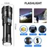 Super Bright P70 LED Flashlights USB Rechargeable Flashlight with Tail COB Floodlight Outdoor Emergency Fishing Power Bank Torch