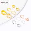 18K Gold Plated Brass Pendants Pinch Bail Clasps,Snap Bail Hook Melon Seeds Clasps Connector For DIY Necklace Making Accessories