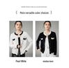 2024 Women's Luxury Round Neck Color Block Cashmere Cardigan Sweater