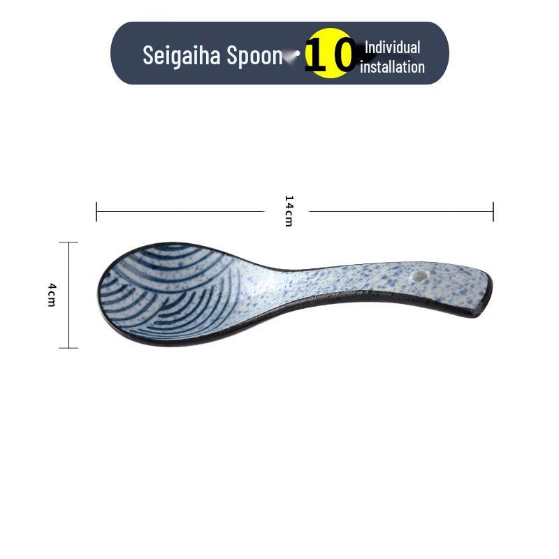 Ceramic Long-Handled Small Spoons