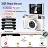 Retro Dual Camera with Flip Screen: HD Digital CCD Student Camera with Beauty Filters for Photos and Videos.