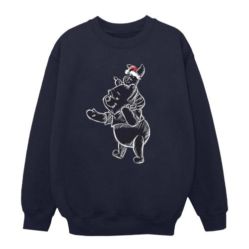 Disney Womens/Ladies Winnie The Pooh Piglet Christmas Sweatshirt