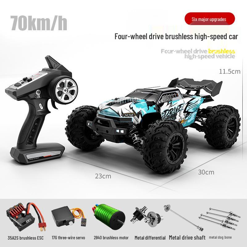 

High-Speed 70km/h Brushless RC Car with 4WD and Metal Differential for Off-Roading