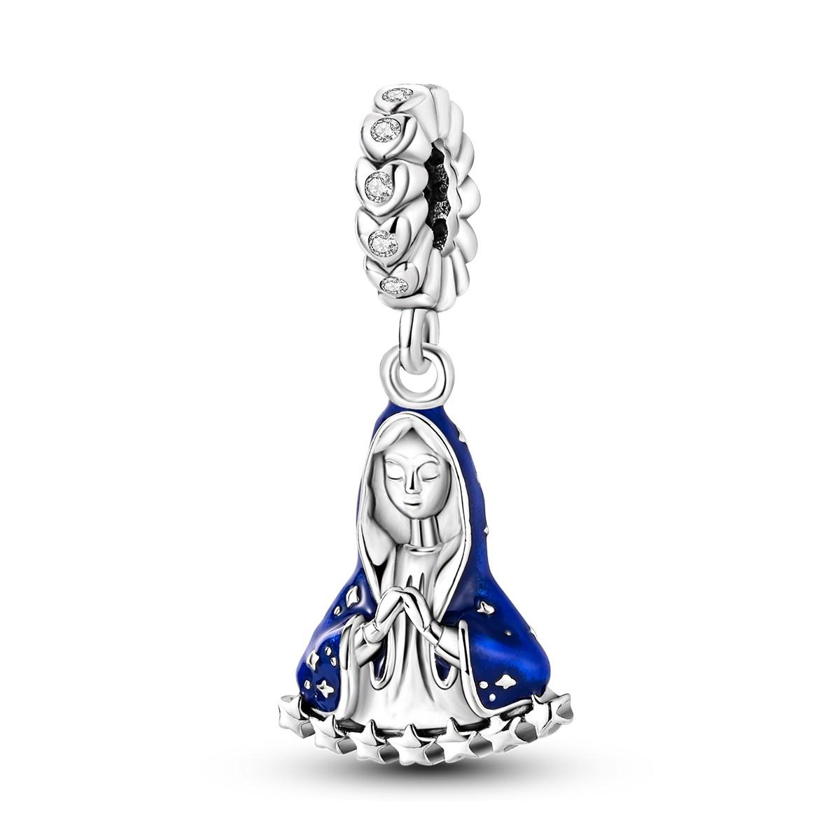 Past op Originele Pandora Armband De Maagd Maria Charms Koper Onze Lieve Vrouw Kralen Hanger Bedels Doe-het-zelf Sieraden Markering Cadeau