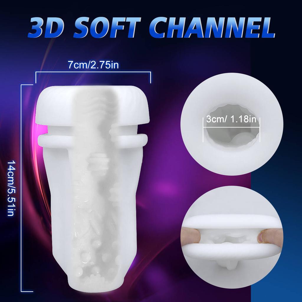 3 IN 1 Automatic Telescopic Sucking Vibrators Male Masturbation Cup Male Enlargement Penis Pump Adult Supplies Sex Toys for Men