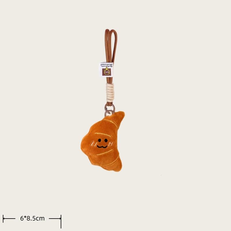 

Cartoon Food Baguette Plush Doll Versatile Keychain Backpack Pendant Decorative Small Doll Bag Lanyard