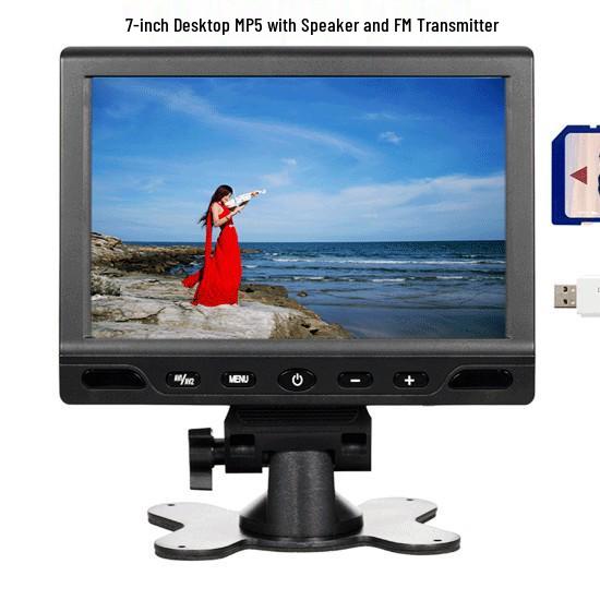 

7 Car Mount Desktop MP5 HD 1080P Display, 800x480 RGB Digital Screen 7-inch