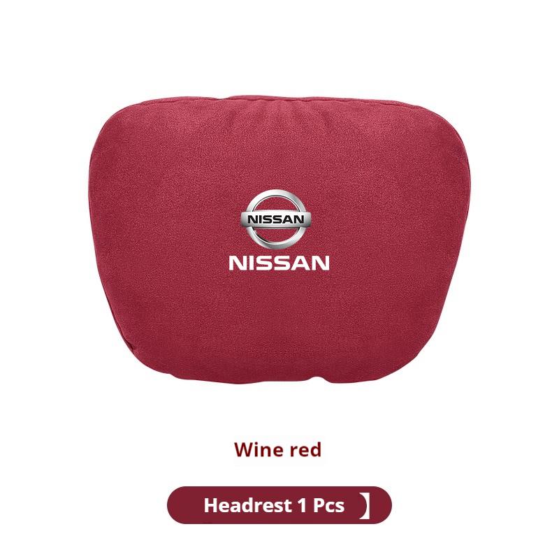 Car Headrest Lumbar Rest Cushion Neck Support Neck Pillow For Nissan X-Trail Qashqai Sentra Serena Tiida Teana Juke Leaf Micra