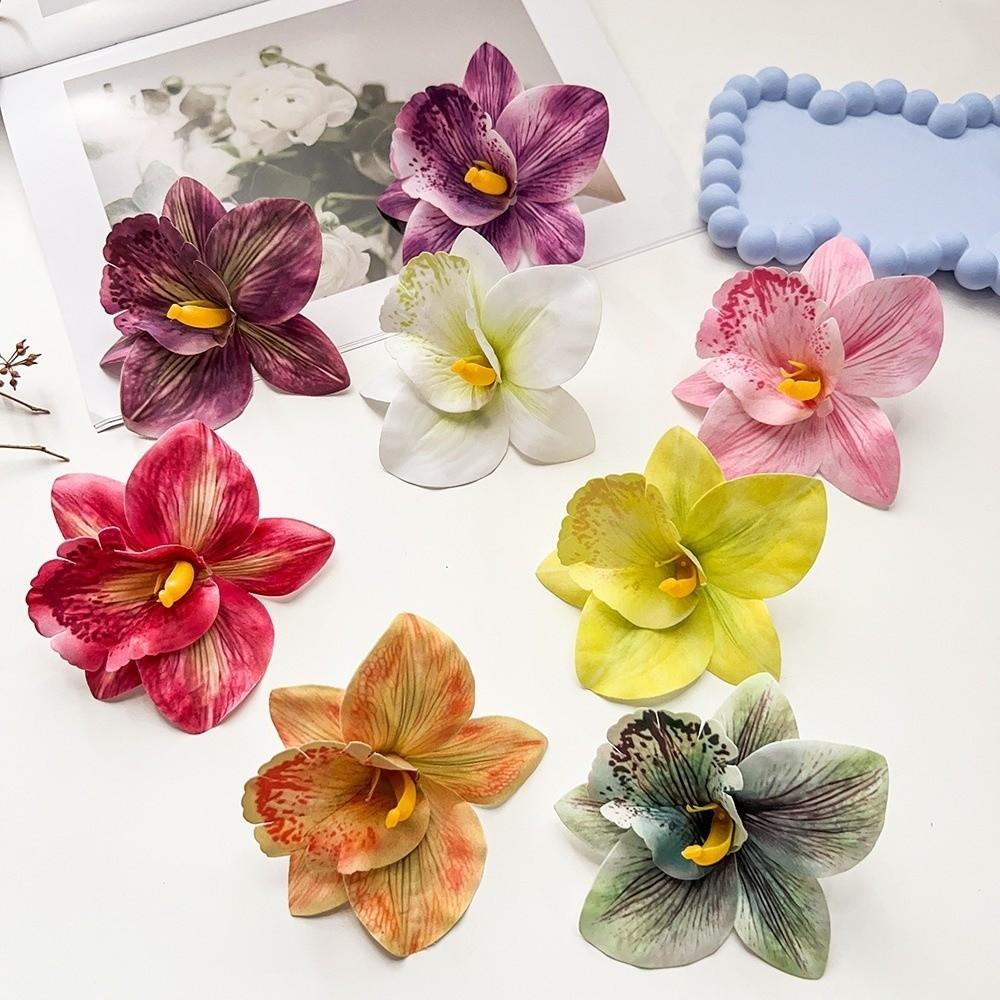 Artificial Magnolia Hair Barrettes Do Not Hurt Hair Hairpins Hearwear Beach Party Hawaiian