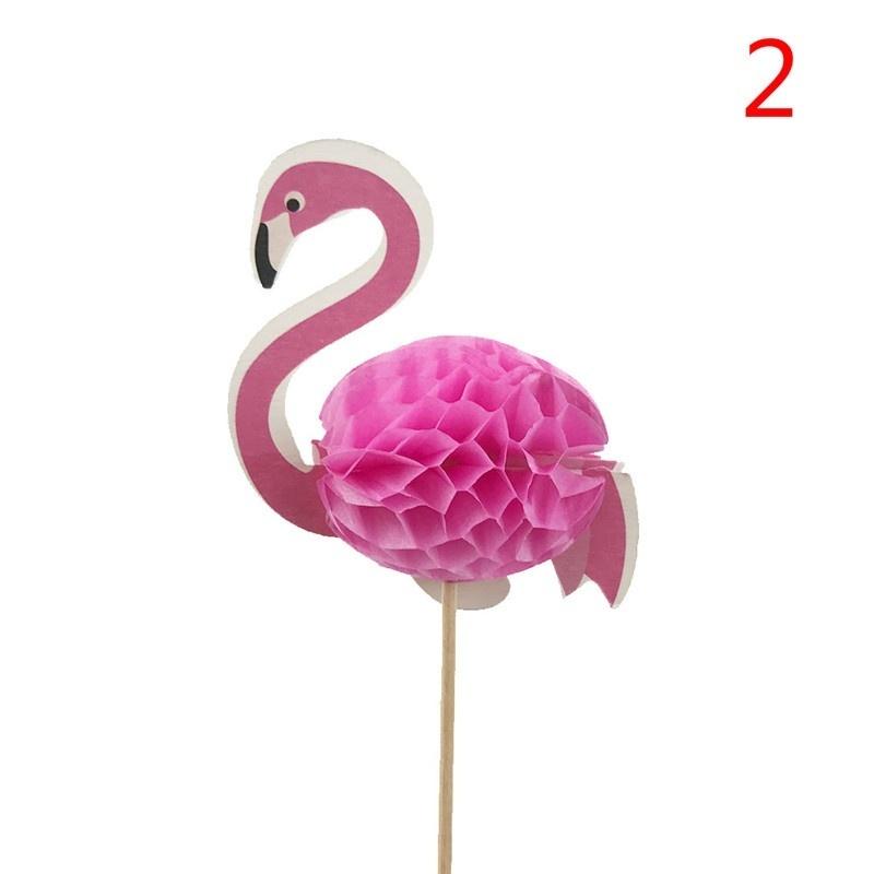 

10PCS Decoration 3D Pineapple Flamingo Fruit Decor Cake Wedding Decoration Flamingos Party Decorations Halloween Flamingo
