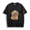 Joyful Golden Retriever T-Shirt Mens Womens Tees Top - Happy Canine Smile Design Unisex Tee