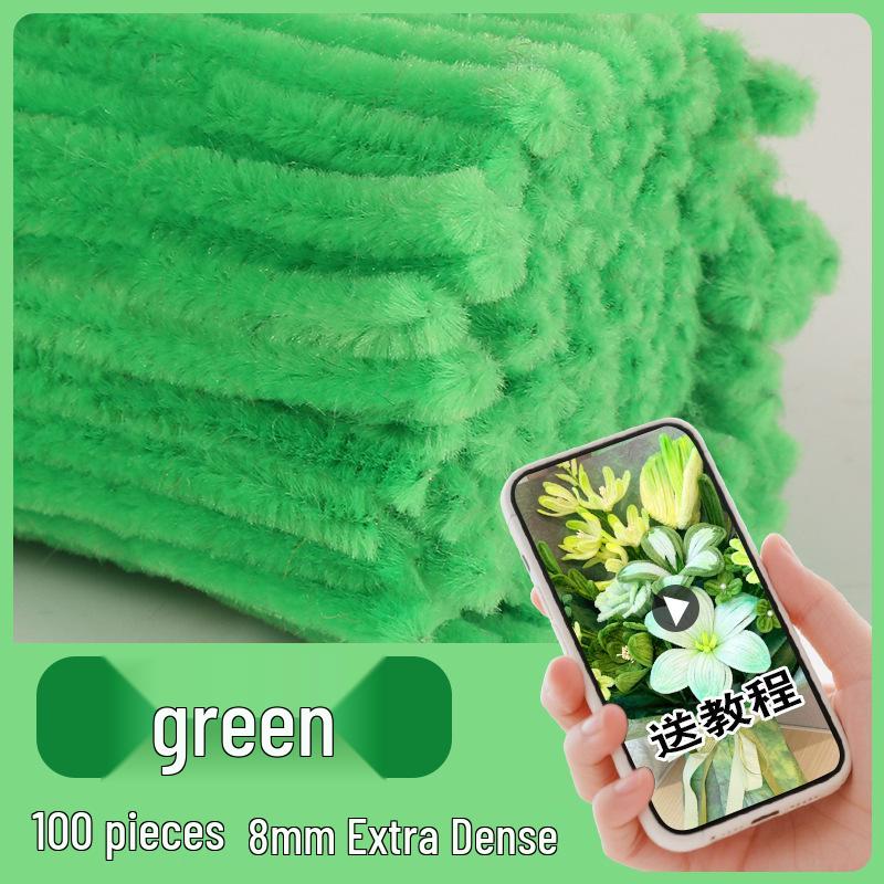 Colorful Chenille Sticks: Craft Pipe Cleaners for Kids' Velvet Flower Bouquets