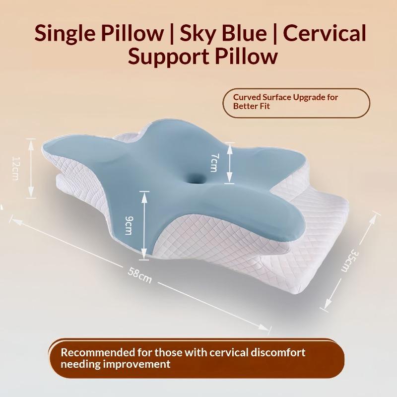 Multifunctional Special-shaped Pillow, Household Butterfly-shaped Neck Support Pillow Core, Sleep Memory Pillow