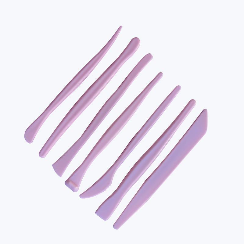 Ceramic Clay Sculpting & Carving Tool Set - 6-Piece Plastic Kit for DIY Art