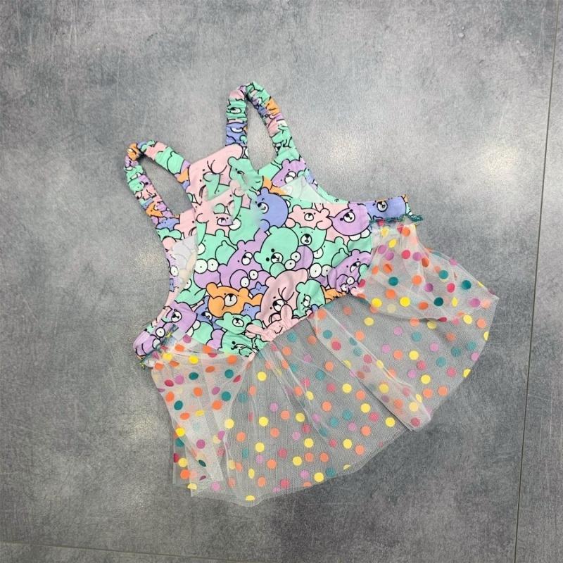 Summer Dou Skirt Pet Dog Baguo One-piece Suspender Vest Skirt Teddy Corgi Fat Dog Clothes