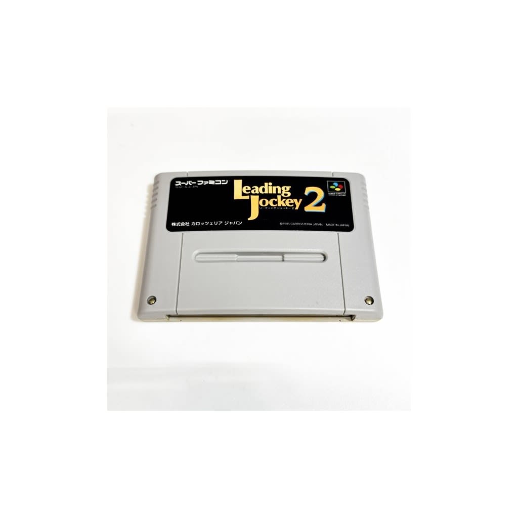 Used Leading Jockey 2 SFC SNES Super Famicom SHVC-ALJJ Tested Working Nintendo Sports Carrozzeria Japan NTSC-J Super Nintendo Cartridge