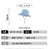 New washed denim bucket hat women's summer mountaineering climbing shading sun protection hat men's retro old hat