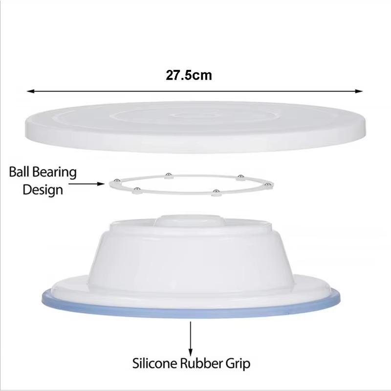 Cake Making Tools Kit For Decorating Include Plastic Rotating Cake Turntable Icing Smoother/Spatula DIY Cake Decorating Set Tool