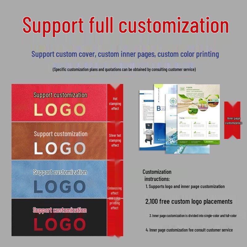 A5 Custom Logo Business Notebook Set - Premium Gift for Office Meetings