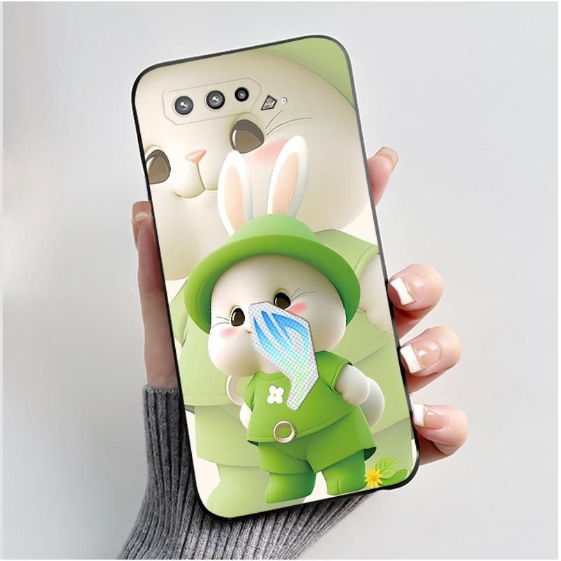 For Asus ROG Phone 5 5s Case Luxury Cute Love Rabbit Funny Soft TPU Silicone Protective Back Cover For Asus Rog 5 5s Phone Case