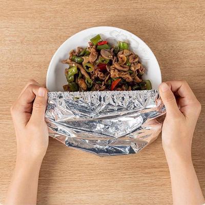 Repeatable Aluminum Foil Insulation Covers Food Cover Elastic Plastic Shower Cap Storage Bag Kitchen Organizer Cling Film