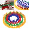 Round Knitting Loom Craft Yarn Kit DIY Tool Crochet Hook  Needles Hat Scarf Stitching  Shawl Sweater Sock Blankets Knitter