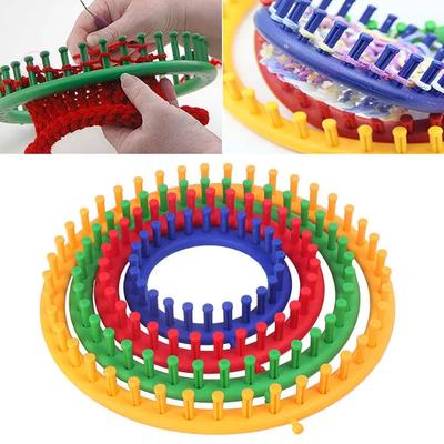 Round Knitting Loom Craft Yarn Kit DIY Tool Crochet Hook Needles Hat Scarf Stitching Shawl Sweater Sock Blankets Knitter