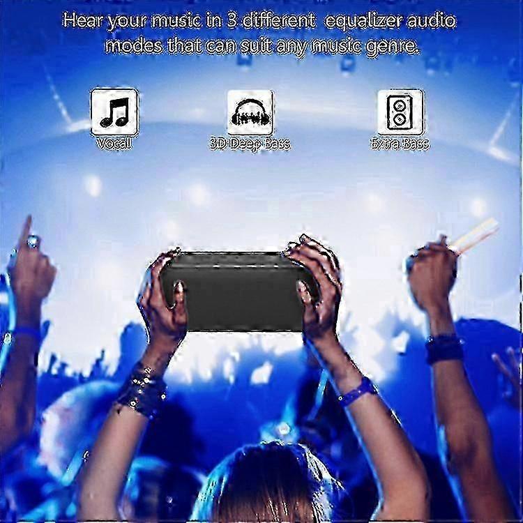 XDOBO X8 60W IPX5 Wasserdichter Bluetooth 5.0 Lautsprecher mit 6600mAh Akku, 3D Tiefer Bass für Party, Zuhause & Outdoor-Nutzung