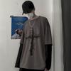 T-shirt da uomo Autunno Abbigliamento da uomo Anime Casual Manica Lunga Oversize Y2K T-shirt Harajuku Streetwear Academia Hip Hop Magliette
