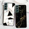Electroplate Geometric Marble Phone Case For Samsung A15 A25 A35 A55 Galaxy A70S A50S A30S A30 A40 A71 A51 A41 A31 A21 A11 A01 A