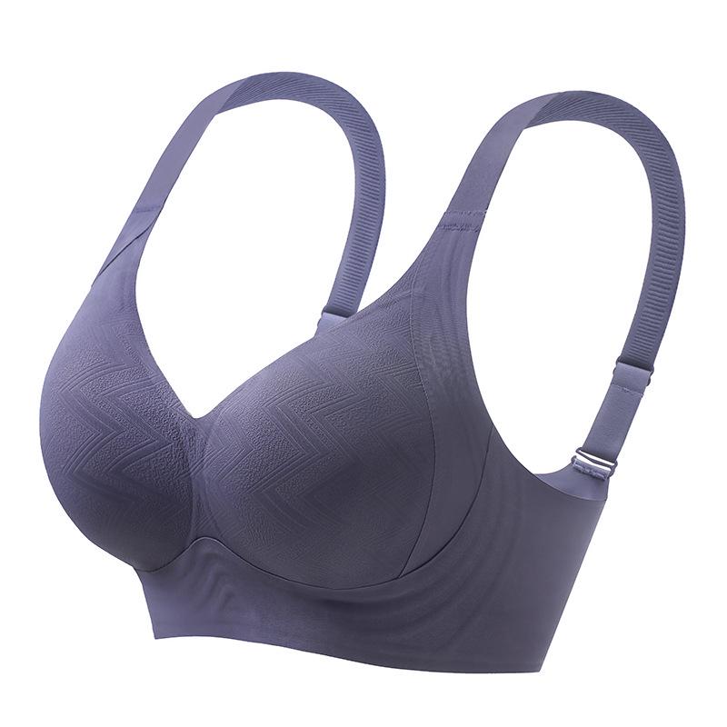 Wirefree Large Bust Minimizer Bra - Women's Anti-Sagging Seamless Support with Fixed Cup