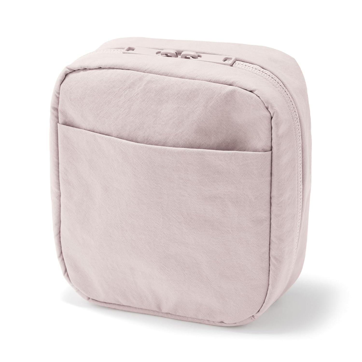 Квадратная косметичка Muji из нейлона с защитой от складок и большим открытием