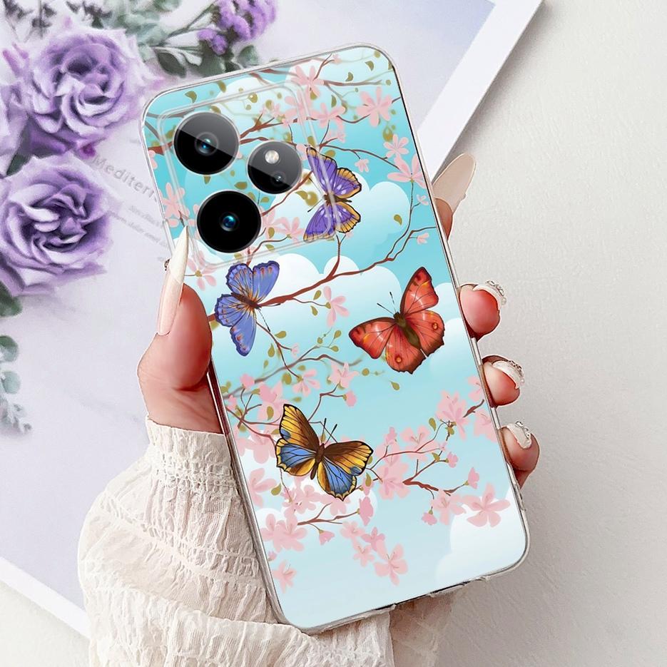 For Realme GT7 5G Case RMX5061 New Luxury Painted Cover Soft Slim Phone Case For Realme GT 7 Pro GT7 T RealmeGT 7T Fundas Bumper