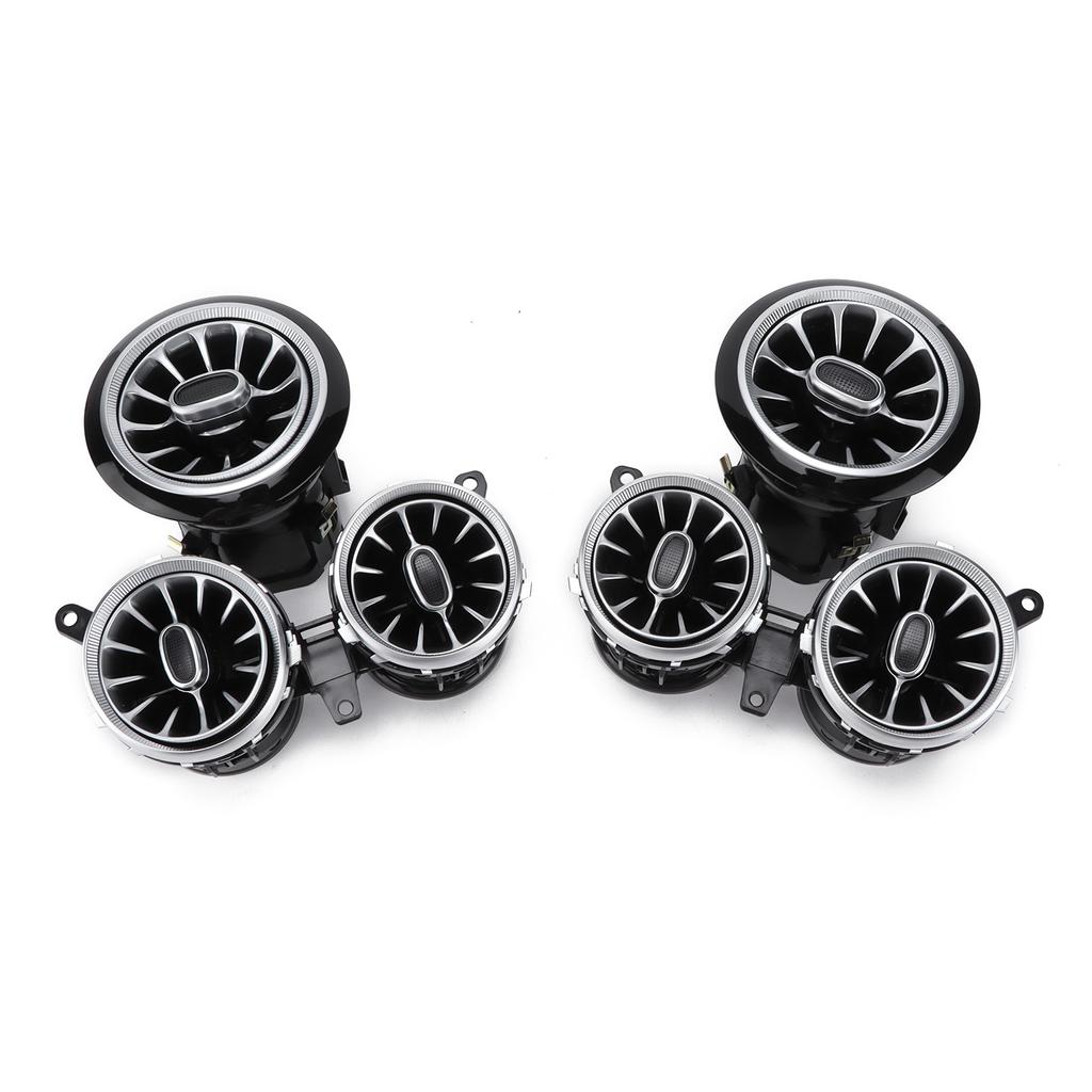 6 Stück 64 Farben LED Turbine Luftauslass Umgebungslicht Kit Ersatz für MercedesBenz E-Klasse W213