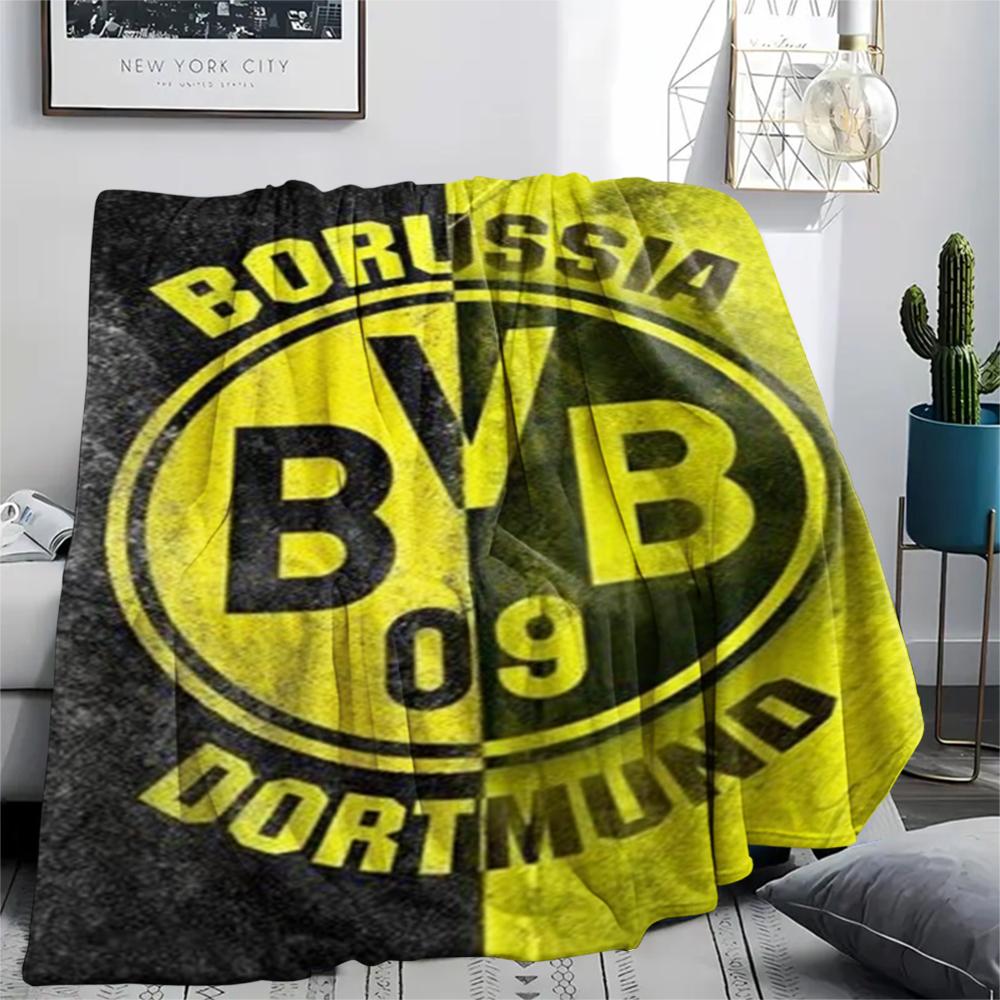 1pz Coperta in Flanella con Stampa di Dortmund, Alta qualità Confortevole per Tutte le Stagioni, Decorazione per la Casa, Calore e Comfort, Perfetta per Regali di Natale28