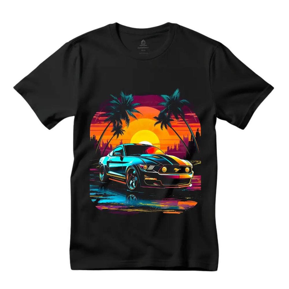 

Mustang Classic Men s Black T-ShirtIconic Muscle Car Design Unisex T-Shirt XXXL