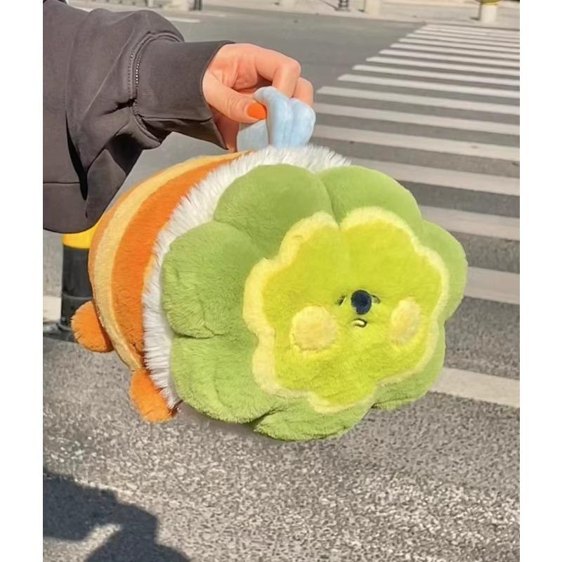 Cute Bee Ladybug Plush Toys High Quality Stuffed Dolls Sleeping Cylindrical Pillow Soft Sofa Decoration Birthday Gifts for Kids