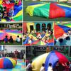 Rainbow-Colored Play Parachute Balloons, 2m, Kids Toy, Stylish, Cooperative Game, IndoorOutdoor, Sports Day, Kindergarten, Preschool, Sports,