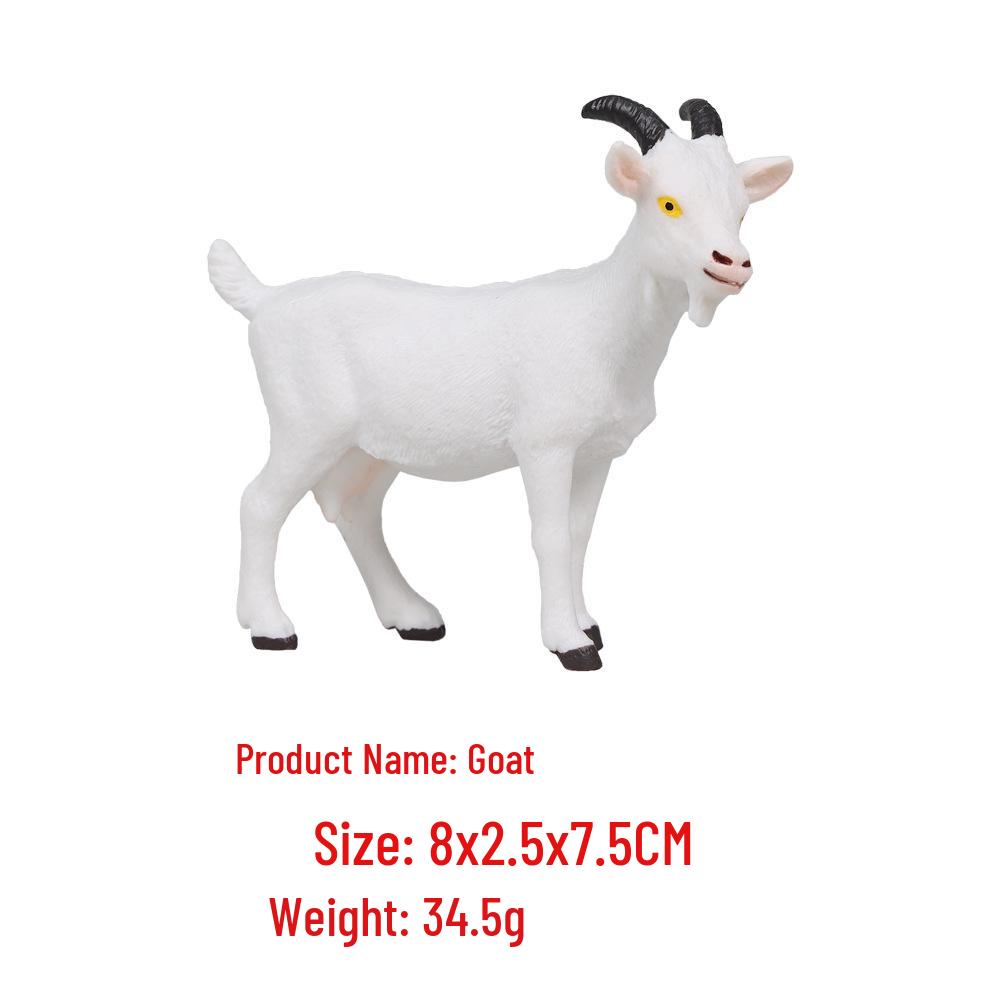 Farm Animal Figurine Set: Cow, Sheep, Chicken, Duck, Goose, Pig, Dog - Early Education Toy