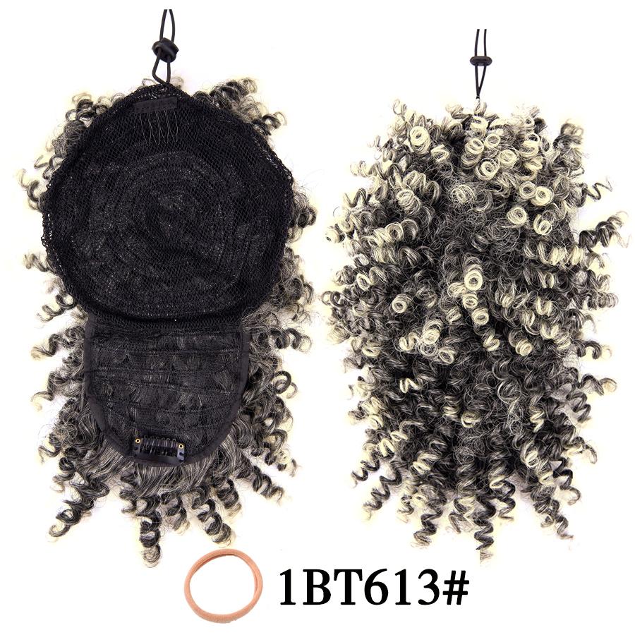 Clip per capelli ricci con frangia finta Pezzo sintetico di estensione dei capelli marrone nero per estensioni dei capelli con frangia di capelli ricci