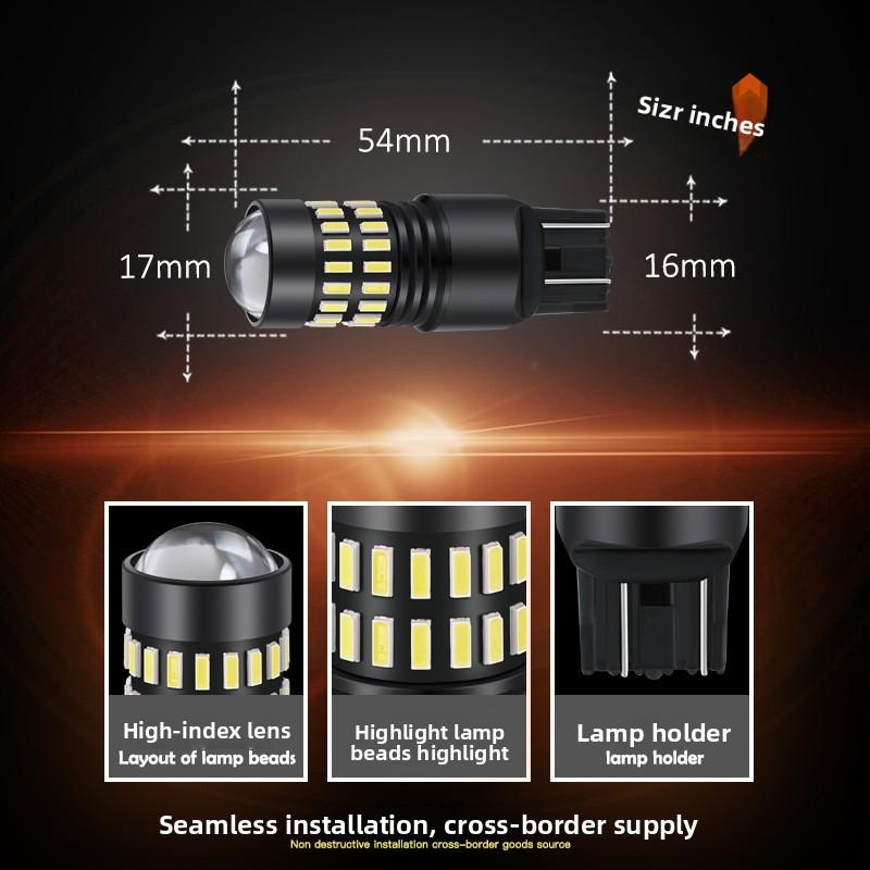 Hot-selling Car T20 Bulb W21/5W Compact Light 7443/7440 LED signal Light High-brightness Brake Light DC 12V 6000-7000K