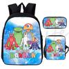 3Pcs/set Garten Of BanBan Backpack Anime Game School Bags Boys Girls Bookbag Cartoon Large Capacity Children Schoolbag Mochila