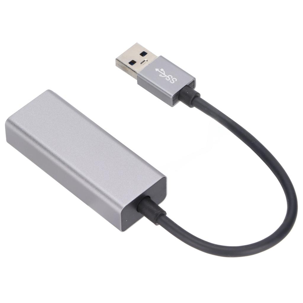 USB 3.0 Ethernet Adapter Aluminum Wired Gigabit Ethernet Network Adapter Compatible for Switch