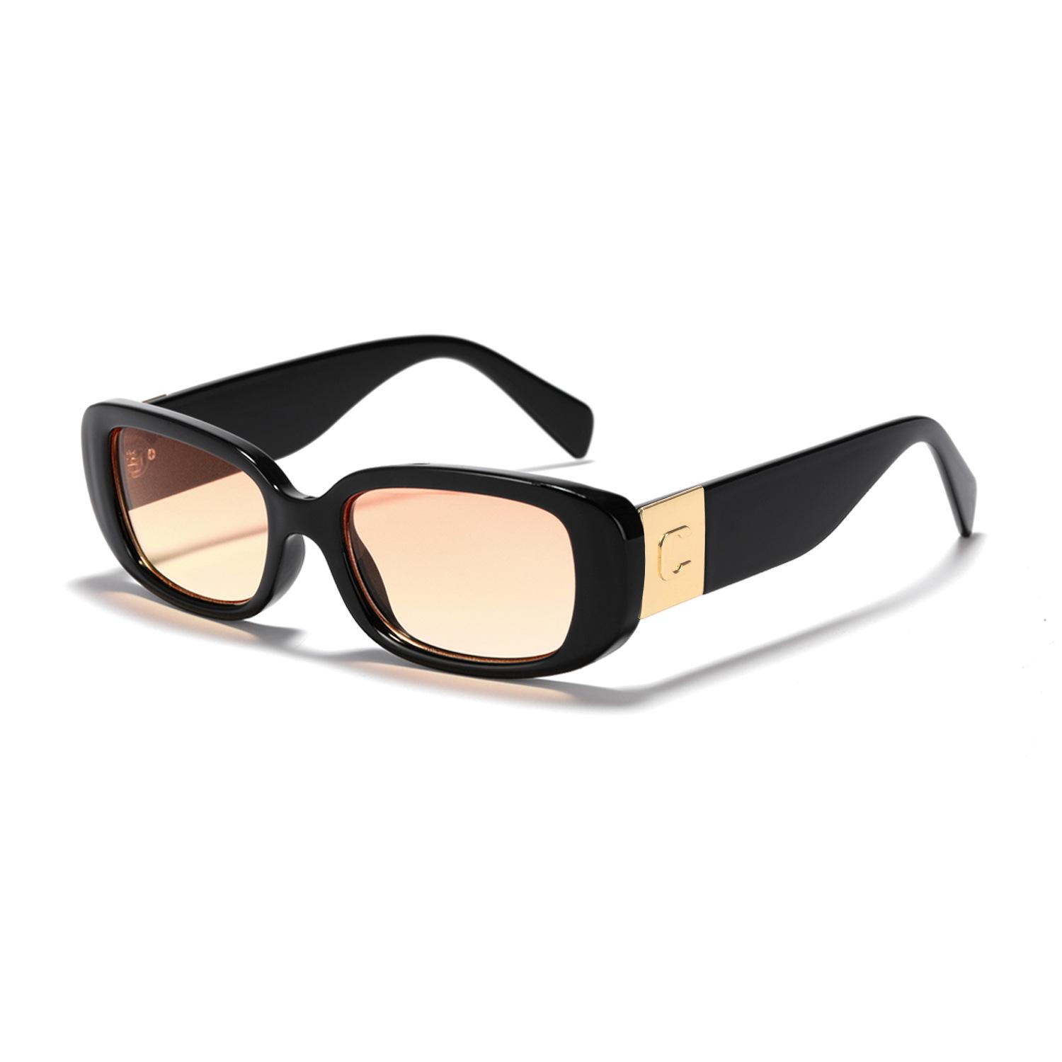 Letter Glasses 2010-C Square Face-Covering Sunglasses Female Ins Personalized Sunglasses Male