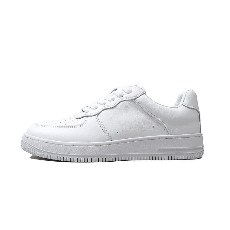 Genuine Leather Men's and Women's Same White Shoes, Spring and Autumn 2025 Thick-soled Breathable and Versatile Casual Board Shoes for Men and Women