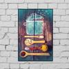 Kitchen Posters Grains Spices Spoon Peppers Canvas Painting Wall Art Modern Food Picture Restaurant Decor Nordic Home Decoration